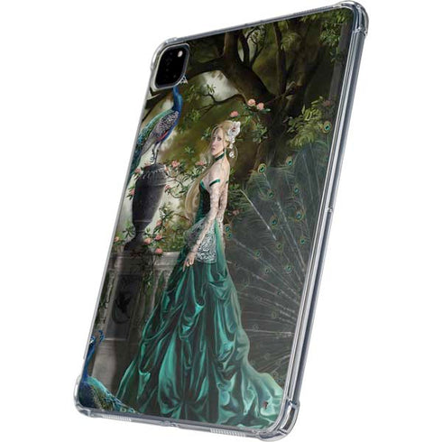 Woman with Peacocks by Nene Thomas iPad Pro 11in (2024) Clear Case